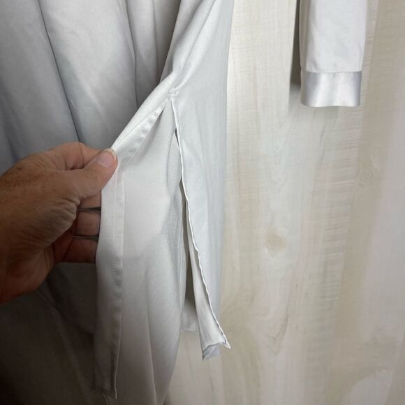 Eileen Fisher silver gray long tunic top, size XS - Picture 11 of 15